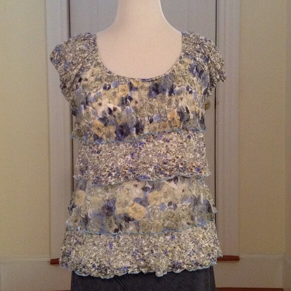 ABstudio Ruffle elastic short sleeve XL - Picture 1 of 3